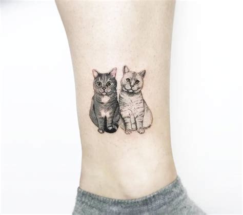 cat tattoos small|realistic cat tattoos.